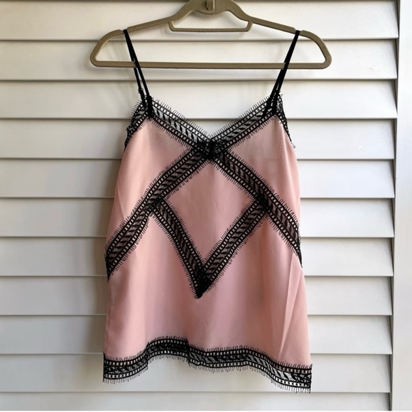Bloomingdale’s AQUA Lace Trim Camisole - Picture 1 of 7